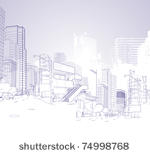 urban abstract collage