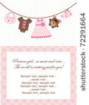 baby girl invitation