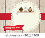 new year cupcake card
