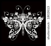 floral butterfly