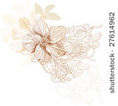 hibiscus flowers   vintage...