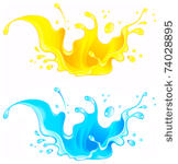 splash juice drink. water...