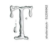 vector water letter