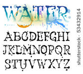 water alphabet