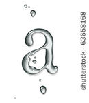 vector water letter a