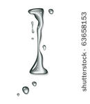vector water letter l