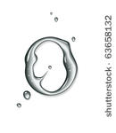 vector water letter o