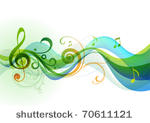 abstract musical background