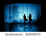 two businessmen shaking hands...