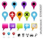 a collection of vector map...