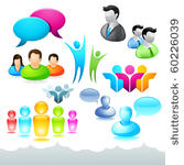 a collection of people icons...