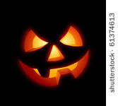 a grinning jack o lantern...