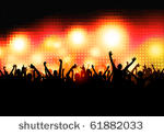 crowd of party people   vector...