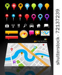 gps map location markers....