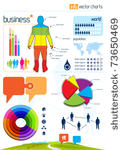 infographic vector graphs and...