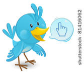 bluebird with a speech bubble