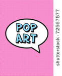 pop art bubble