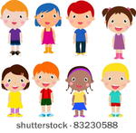 cartoon drawings of children