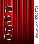 vector photo frames hanging...