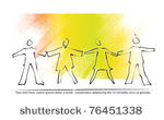 people holding hands  icons ...