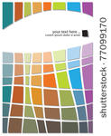 retro abstract design  colorful ...