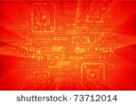digital red abstract background