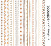 various motifs colored