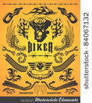 chopper motorcycle elements