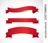 red ribbon set