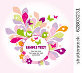 floral greeting card