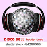 disco ball with headphones easy ...