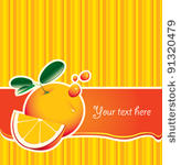 orange background