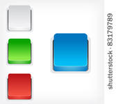 color squares buttons isolated...