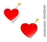 heart with arrow sticker