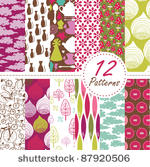 set of 12 abstract backgrounds
