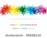 abstract star colorful modern...