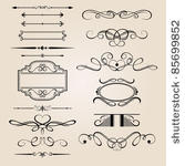 vector set border design element