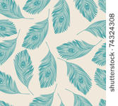 seamless pattern with feather