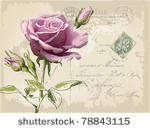 vintage postcard with a...