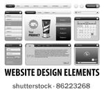 clean website design gray...
