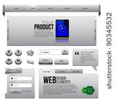 metal ribbons website design...