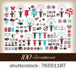100 i love world icon