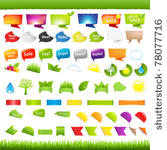 big set nature symbols ...