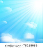cloud and sky  vector...