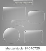 4 glass framework  vector...
