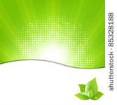green background with beams and ...