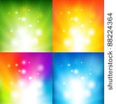 4 color backgrounds with beams  ...
