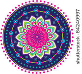 colorful indian pattern