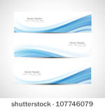 abstract header blue wave...