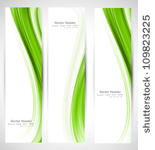 abstract vertical header green...